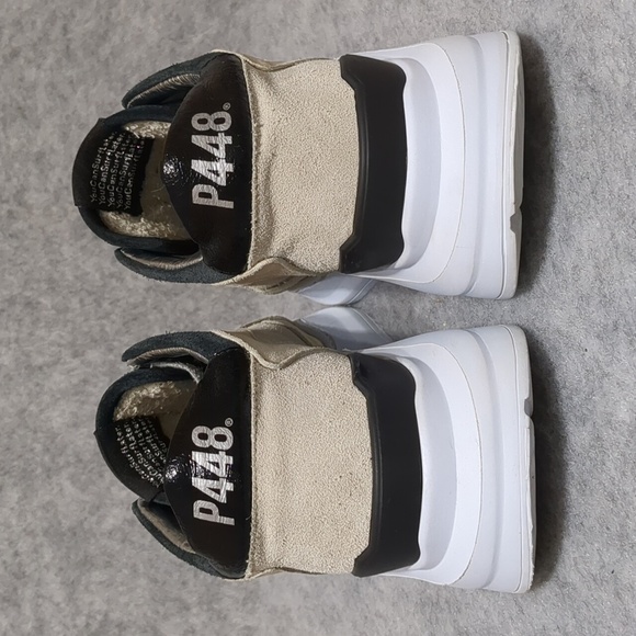 P448 Leia Metallic Chunky Dad Sneakers Gold Black Women's Size EU 38 - Picture 6 of 11